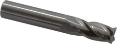 OSG - 11mm, 25mm LOC, 11mm Shank Diam, 70mm OAL, 4 Flute, Solid Carbide Square End Mill - Single End, Uncoated, Spiral Flute, 30° Helix, Centercutting, Right Hand Cut, Right Hand Flute, Series 404 - USA Tool & Supply