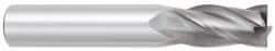 OSG - 7/16", 1" LOC, 7/16" Shank Diam, 2-3/4" OAL, 4 Flute, Solid Carbide Square End Mill - Single End, TiCN Finish, Spiral Flute, 30° Helix, Centercutting, Right Hand Cut, Right Hand Flute, Series 404 - USA Tool & Supply