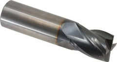 OSG - 3/4", 1" LOC, 3/4" Shank Diam, 3" OAL, 4 Flute, Solid Carbide Square End Mill - Single End, TiAlN Finish, Spiral Flute, 30° Helix, Centercutting, Right Hand Cut, Right Hand Flute, Series 414 - USA Tool & Supply