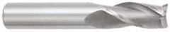 OSG - 1/2", 1" LOC, 1/2" Shank Diam, 3" OAL, 3 Flute, Solid Carbide Square End Mill - Single End, Uncoated, Spiral Flute, 30° Helix, Centercutting, Right Hand Cut, Right Hand Flute, Series 403 - USA Tool & Supply