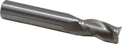 OSG - 9/16", 1-1/8" LOC, 9/16" Shank Diam, 3-1/2" OAL, 3 Flute, Solid Carbide Square End Mill - Single End, Uncoated, Spiral Flute, 30° Helix, Centercutting, Right Hand Cut, Right Hand Flute, Series 403 - USA Tool & Supply