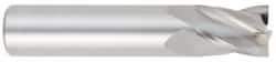 OSG - 6mm, 12mm LOC, 6mm Shank Diam, 51mm OAL, 4 Flute, Solid Carbide Square End Mill - Single End, Uncoated, Spiral Flute, 30° Helix, Centercutting, Right Hand Cut, Right Hand Flute, Series 414 - USA Tool & Supply