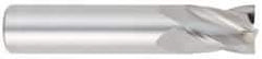 OSG - 6mm, 12mm LOC, 6mm Shank Diam, 51mm OAL, 4 Flute, Solid Carbide Square End Mill - Single End, Uncoated, Spiral Flute, 30° Helix, Centercutting, Right Hand Cut, Right Hand Flute, Series 414 - USA Tool & Supply