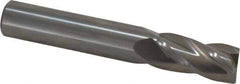 OSG - 12mm, 25mm LOC, 12mm Shank Diam, 76mm OAL, 4 Flute, Solid Carbide Square End Mill - Single End, Uncoated, Spiral Flute, 30° Helix, Centercutting, Right Hand Cut, Right Hand Flute, Series 404 - USA Tool & Supply