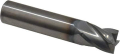 OSG - 1/2", 5/8" LOC, 1/2" Shank Diam, 2-1/2" OAL, 4 Flute, Solid Carbide Square End Mill - Single End, TiCN Finish, Spiral Flute, 30° Helix, Centercutting, Right Hand Cut, Right Hand Flute, Series 414 - USA Tool & Supply