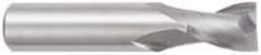 OSG - 5/16", 1/2" LOC, 5/16" Shank Diam, 2" OAL, 2 Flute, Solid Carbide Square End Mill - Single End, TiAlN Finish, Spiral Flute, 30° Helix, Centercutting, Right Hand Cut, Right Hand Flute, Series 412 - USA Tool & Supply