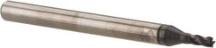 OSG - 1/16", 1/8" LOC, 1/8" Shank Diam, 1-1/2" OAL, 4 Flute, Solid Carbide Square End Mill - Single End, TiAlN Finish, Spiral Flute, 30° Helix, Centercutting, Right Hand Cut, Right Hand Flute, Series 414 - USA Tool & Supply