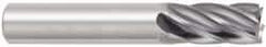 OSG - 1", 1-1/2" LOC, 1" Shank Diam, 4" OAL, 6 Flute, Solid Carbide Square End Mill - Single End, Uncoated, Spiral Flute, 30° Helix, Centercutting, Right Hand Cut, Right Hand Flute, Series 461 - USA Tool & Supply