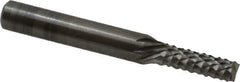 OSG - 3/16" Diam, 5/8" LOC, End Mill End, Solid Carbide Diamond Pattern Router Bit - Right Hand Cut, 2" OAL, 1/4" Shank Diam, Use on Fiberglass - USA Tool & Supply