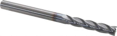 OSG - 5/16", 1-5/8" LOC, 5/16" Shank Diam, 4" OAL, 4 Flute, Solid Carbide Square End Mill - Single End, TiCN Finish, Spiral Flute, 30° Helix, Centercutting, Right Hand Cut, Right Hand Flute, Series 484 - USA Tool & Supply
