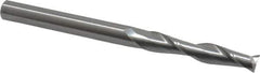OSG - 8mm, 42mm LOC, 8mm Shank Diam, 102mm OAL, 2 Flute, Solid Carbide Square End Mill - Single End, Uncoated, Spiral Flute, 30° Helix, Centercutting, Right Hand Cut, Right Hand Flute, Series 482 - USA Tool & Supply