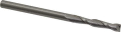 OSG - 5mm, 32mm LOC, 5mm Shank Diam, 76mm OAL, 2 Flute, Solid Carbide Square End Mill - Single End, Uncoated, Spiral Flute, 30° Helix, Centercutting, Right Hand Cut, Right Hand Flute, Series 482 - USA Tool & Supply