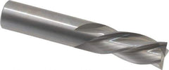 OSG - 5/8", 1-1/4" LOC, 5/8" Shank Diam, 3-1/2" OAL, 4 Flute, Solid Carbide Square End Mill - Single End, Uncoated, Spiral Flute, 30° Helix, Centercutting, Right Hand Cut, Left Hand Flute, Series 447 - USA Tool & Supply