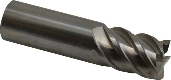 OSG - 1", 1-1/2" LOC, 1" Shank Diam, 4" OAL, 5 Flute, Solid Carbide Square End Mill - USA Tool & Supply