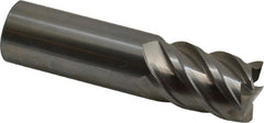 OSG - 1", 1-1/2" LOC, 1" Shank Diam, 4" OAL, 5 Flute, Solid Carbide Square End Mill - USA Tool & Supply