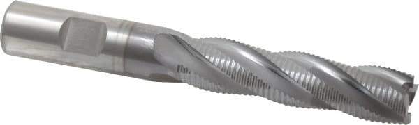 OSG - 5/8" Diam, Fine Pitch, 2-1/2" LOC, 4 Flute Cobalt Roughing Square End Mill - TiCN Finish, 4-5/8" OAL, 5/8" Shank Diam, Single End, 30° Helix - USA Tool & Supply