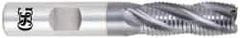 OSG - 1-1/4" Diam, Fine Pitch, 2" LOC, 6 Flute Cobalt Roughing Square End Mill - TiCN Finish, 4-1/2" OAL, 1-1/4" Shank Diam, Single End, 30° Helix - USA Tool & Supply