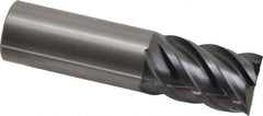 OSG - 1", 1-1/2" LOC, 1" Shank Diam, 4" OAL, 5 Flute, Solid Carbide Square End Mill - USA Tool & Supply