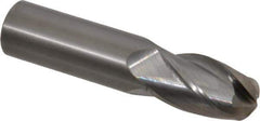 OSG - 22mm Diam, 38mm LOC, 4 Flute Solid Carbide Ball End Mill - Uncoated, Single End, 102mm OAL, 22mm Shank Diam, Spiral Flute - USA Tool & Supply