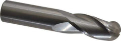 OSG - 3/4" Diam, 1-1/2" LOC, 3 Flute Solid Carbide Ball End Mill - Uncoated, Single End, 4" OAL, 3/4" Shank Diam, Spiral Flute - USA Tool & Supply