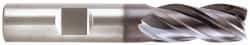 Niagara Cutter - 16mm, 32mm LOC, 16mm Shank Diam, 93mm OAL, 4 Flute, Solid Carbide Square End Mill - Single End, AlTiN Finish, Spiral Flute, Variable° Helix, Centercutting, Right Hand Cut, Right Hand Flute, Series STS430M - USA Tool & Supply