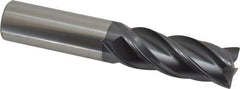 Accupro - 5/8", 4 Flute, Single End, Solid Carbide, Corner Chamfer End Mill - 3-1/2" OAL, Right Hand Flute, 1-5/8" LOC, Right Hand Cut - USA Tool & Supply