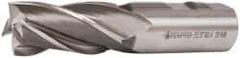 Accupro - 1", 2" LOC, 1" Shank Diam, 4-1/2" OAL, 4 Flute, Powdered Metal Square End Mill - Single End, Uncoated, Spiral Flute, 30° Helix, Centercutting, Right Hand Cut, Right Hand Flute - USA Tool & Supply