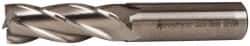 Accupro - 5/8", 1-5/8" LOC, 5/8" Shank Diam, 3-3/4" OAL, 4 Flute, Powdered Metal Square End Mill - Single End, Uncoated, Spiral Flute, 30° Helix, Centercutting, Right Hand Cut, Right Hand Flute - USA Tool & Supply
