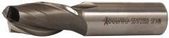 Accupro - 3/4", 1-5/16" LOC, 3/4" Shank Diam, 3-9/16" OAL, 2 Flute, Powdered Metal Square End Mill - Single End, Uncoated, Spiral Flute, 30° Helix, Centercutting, Right Hand Cut, Right Hand Flute - USA Tool & Supply