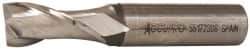 Accupro - 5/8", 1-5/16" LOC, 5/8" Shank Diam, 3-7/16" OAL, 2 Flute, Powdered Metal Square End Mill - Single End, Uncoated, Spiral Flute, 30° Helix, Centercutting, Right Hand Cut, Right Hand Flute - USA Tool & Supply