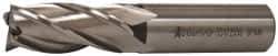 Accupro - 3/4", 1-5/8" LOC, 3/4" Shank Diam, 3-7/8" OAL, 4 Flute, Powdered Metal Square End Mill - Single End, Uncoated, Spiral Flute, 30° Helix, Centercutting, Right Hand Cut, Right Hand Flute - USA Tool & Supply