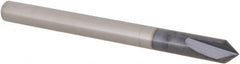Made in USA - 1/8" Diam 2 Flute Single End Solid Carbide Chamfer Mill - USA Tool & Supply