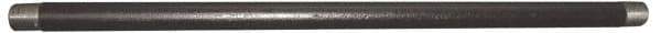 Value Collection - Schedule 160, 1-1/2" Diam x 8" Long Black Pipe Nipple - Threaded - USA Tool & Supply