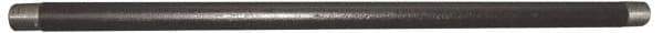 Value Collection - Schedule 80, 1/2" Diam x 72" Long Black Pipe Nipple - Threaded - USA Tool & Supply