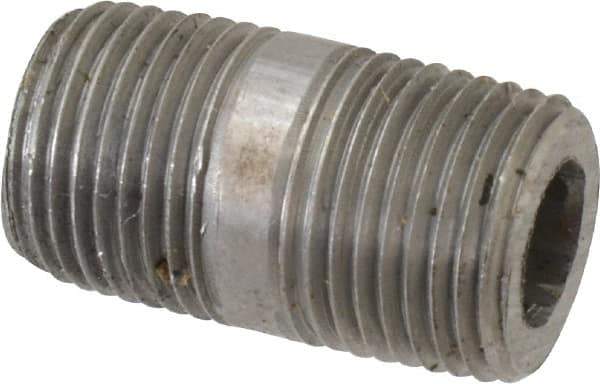 Value Collection - Schedule 160, 1/2" Diam x 1-1/2" Long Black Pipe Nipple - Threaded - USA Tool & Supply