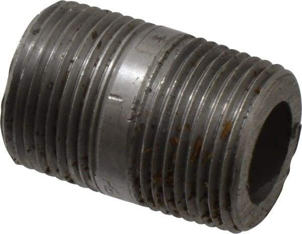 Value Collection - Schedule 160, 3/4" Diam x 1-1/2" Long Black Pipe Nipple - Threaded - USA Tool & Supply