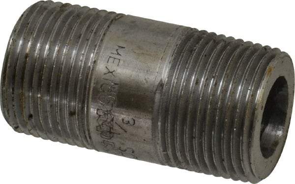 Value Collection - Schedule 160, 3/4" Diam x 2" Long Black Pipe Nipple - Threaded - USA Tool & Supply