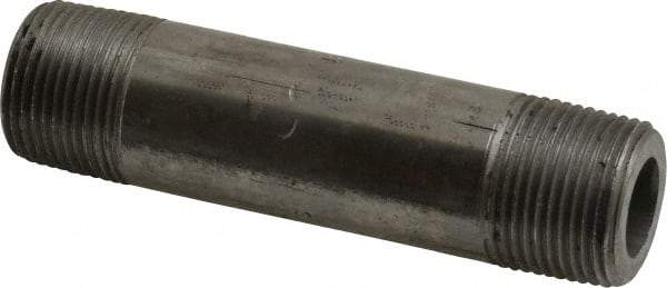 Value Collection - Schedule 160, 3/4" Diam x 4" Long Black Pipe Nipple - Threaded - USA Tool & Supply