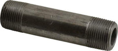 Value Collection - Schedule 160, 3/4" Diam x 4" Long Black Pipe Nipple - Threaded - USA Tool & Supply