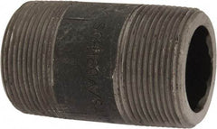 Value Collection - Schedule 160, 1-1/2" Diam x 3" Long Black Pipe Nipple - Threaded - USA Tool & Supply