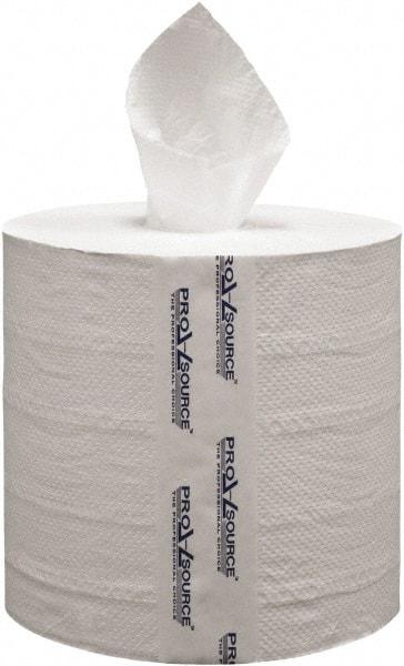 PRO-SOURCE - Center Pull Roll of 2 Ply White Paper Towels - 8-1/4" Wide, 660' Roll Length - USA Tool & Supply