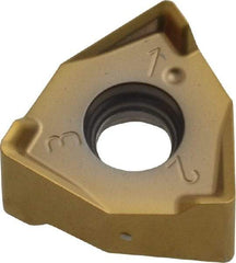 Seco - XNEX080608 ME09 Grade F40M Carbide Milling Insert - TiAlN/TiN Finish, 1/4" Thick, 0.491" Inscribed Circle, 0.031" Corner Radius - USA Tool & Supply