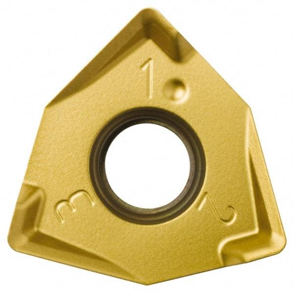 Seco - XNEX080608 ME09 Grade MP1500 Carbide Milling Insert - TiCN/Al2O3 Finish, 1/4" Thick, 0.491" Inscribed Circle, 0.031" Corner Radius - USA Tool & Supply
