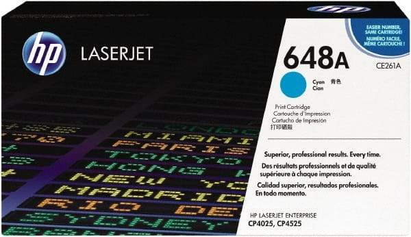 Hewlett-Packard - Cyan Toner Cartridge - Use with Hewlett-Packard Color LaserJet Printers CP4025n, CP4025dn, CP4525n, CP4525dn, & CP4525xh - USA Tool & Supply