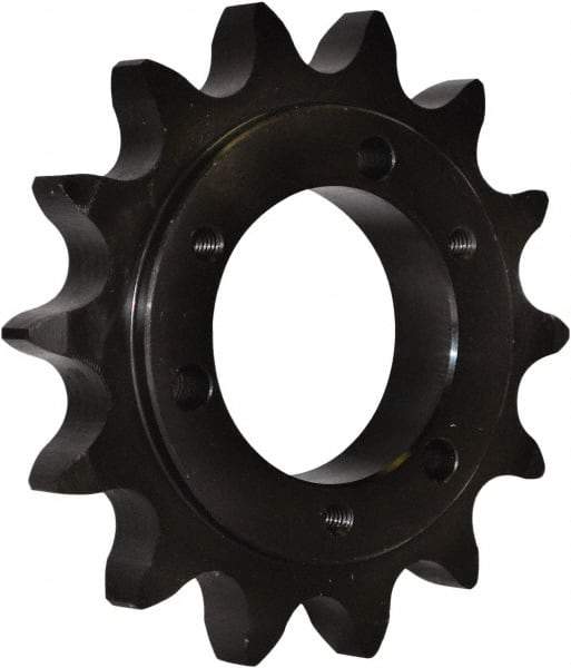 U.S. Tsubaki - 25 Teeth, 1/2" Chain Pitch, Chain Size 40, QD Sprocket - 1-11/16" Bore Diam, 4.26" Outside Diam - USA Tool & Supply