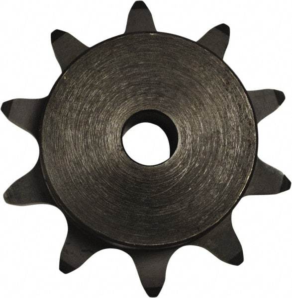 U.S. Tsubaki - 11 Teeth, 1" Chain Pitch, Chain Size 2040, Double Pitch Sprocket - 1/2" Bore Diam, 1.852" Pitch Diam, 2" Outside Diam - USA Tool & Supply