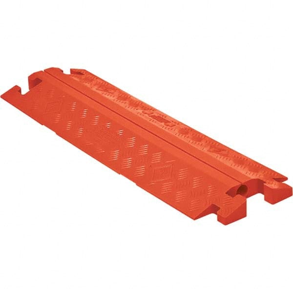 Checkers - On Floor Cable Covers Cover Material: Polyurethane Number of Channels: 1 - USA Tool & Supply