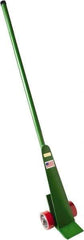 Fairbanks - 4,600 Lbs. Load Limit 6 Ft. Long Pry Bar Lever Dolly - 6 Inches Wide x 3.5 Inch Deep Nose, Oak Wood Handle, Polyurethane Mold on to Cast Center Wheels - USA Tool & Supply