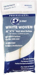 Premier Paint Roller - 1/2" Nap, 4" Wide Paint Mini Roller Covers - Semi-Rough Texture, Woven - USA Tool & Supply