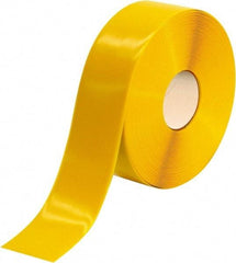 PRO-SAFE - Yellow Solid Color PVC Tape - 3" Wide x 100' Long x 50 mil Thick, General Traffic - USA Tool & Supply